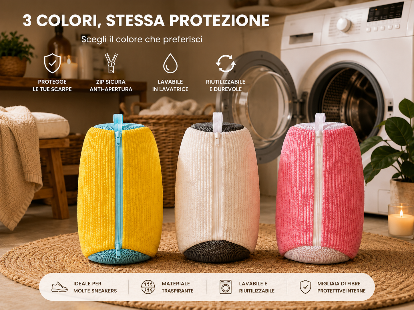 SneakerSafe - Sacca Lavatrice per Sneakers