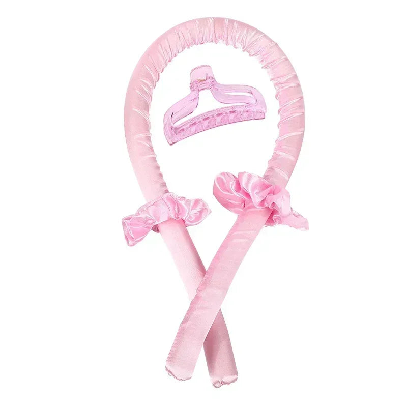 Heatless Curling Rod Night Cap No Heat Ribbon Lazy Hair Curlers Headband Hair Rollers Sleeping Soft Headband Hair Styling Tools